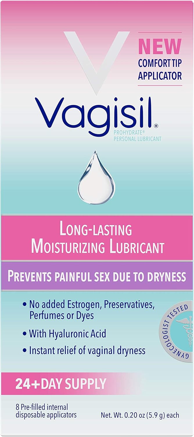 Vagisil ProHydrate Natural Feel Internal Moisturizing Gel 8 ea (Pack of 2)