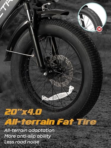 Folding Electric Bike for Adults, 750W Motor, 20.8Ah Removable Battery W6936