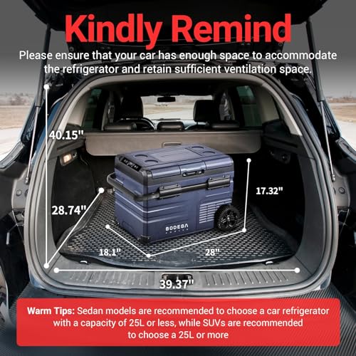 12 Volt Car Refrigerator Dual Zone Portable Freezer for RV Camping Travel U5668