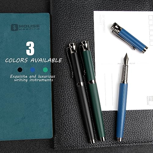 Fountain Pen Set with Medium Nib, Ink Cartridges and Converter R2164