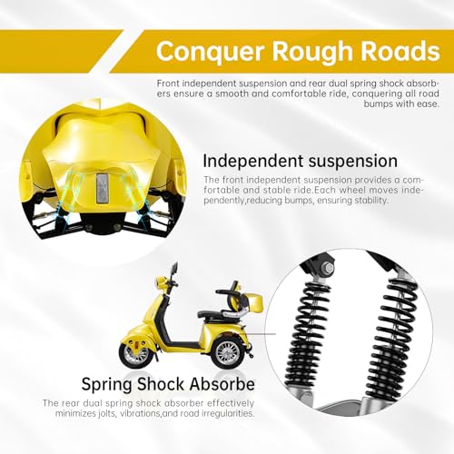 4 Wheel Mobility Scooter for Seniors - 800W Motor, 500lbs Capacity I407290