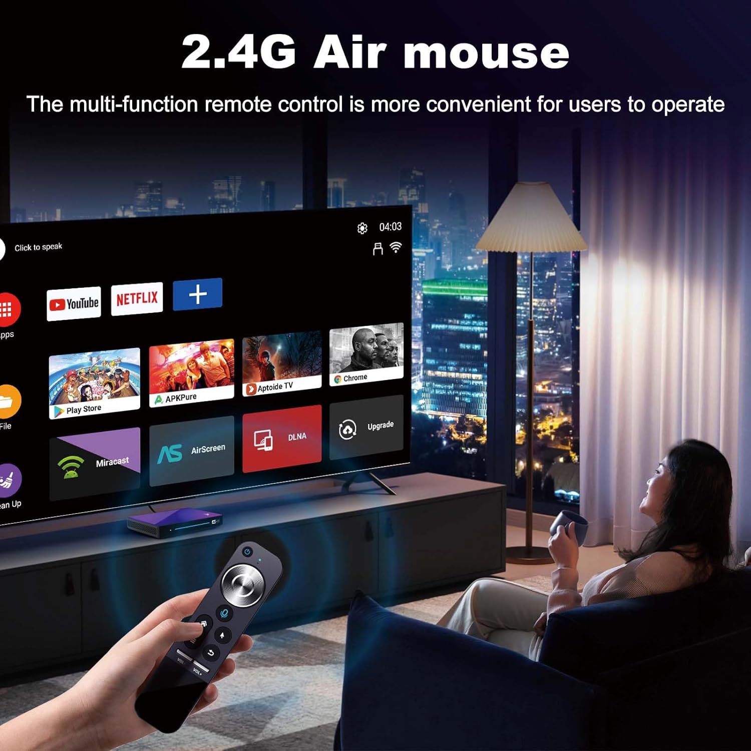 Android TV Box 8GB RAM 128GB ROM WiFi 6 8K HDR Z708726