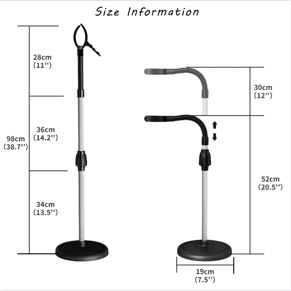 360 Degree Rotating Hair Dryer Stand with Heavy Base, Adjustable Height B532