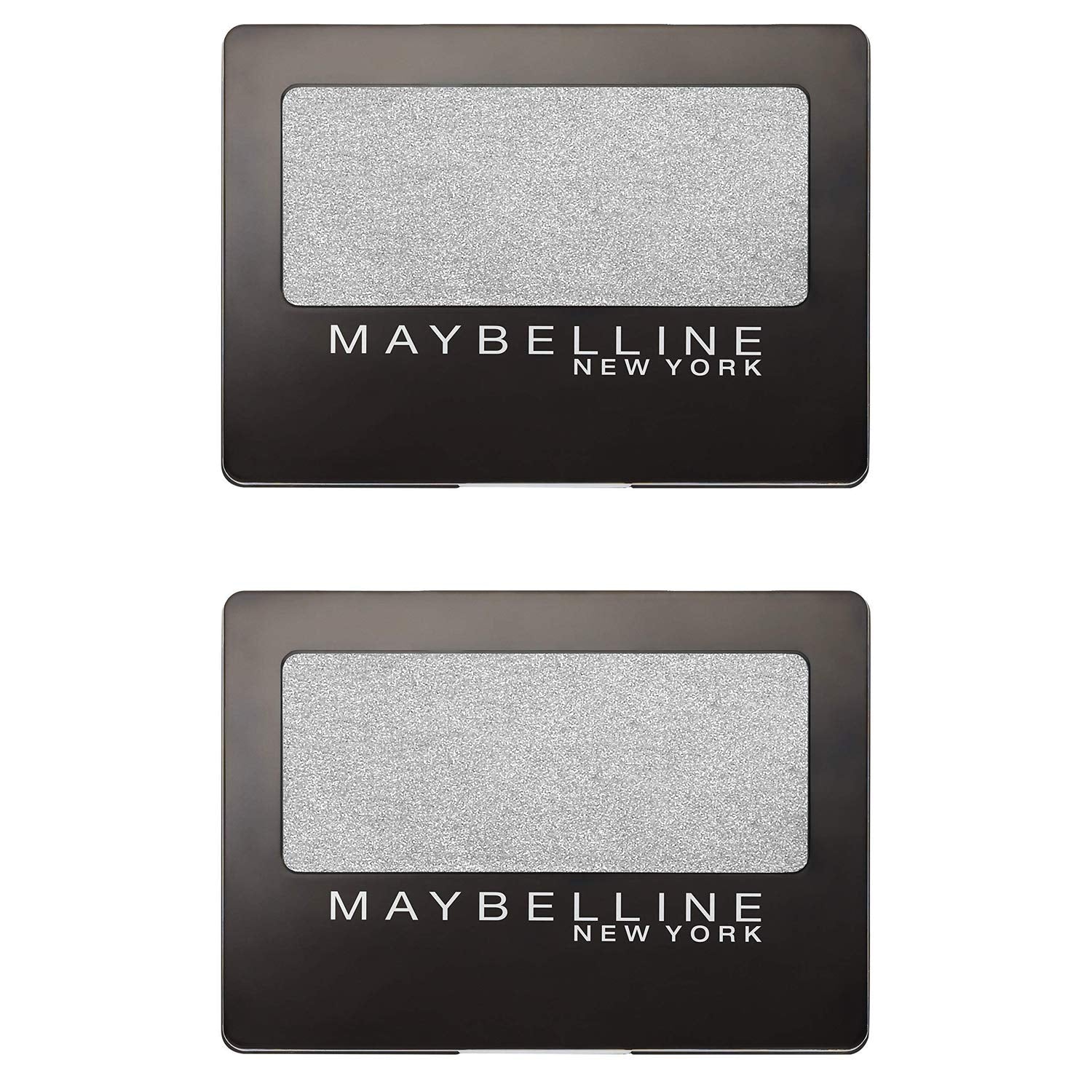 (2 Pack) Maybelline Expert Wear Eyeshadow, NY Silver, 0.08 oz.
