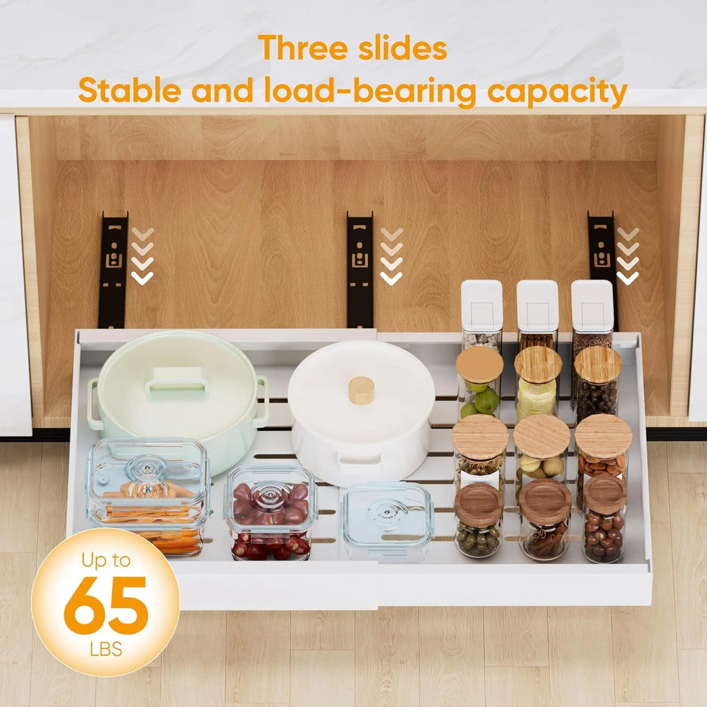 Expandable Pull Out Cabinet Organizer Adhesive, 2 Pack W451