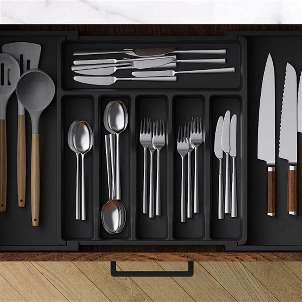Expandable Cutlery Drawer Organizer for Kitchen Storage Q545