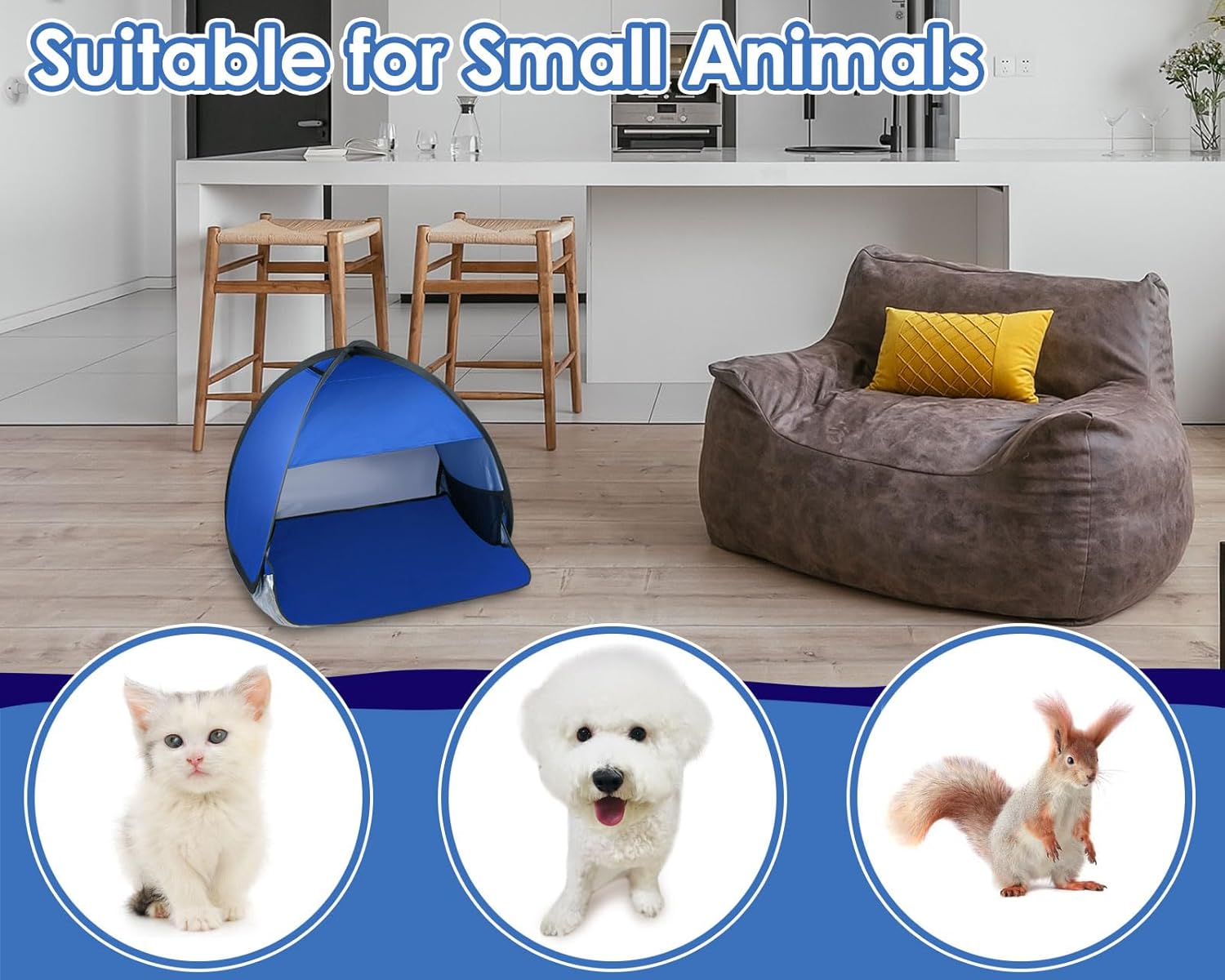 Pet Tent Pop Up Sun Shade Shelter for Small Dogs and Cats B476713