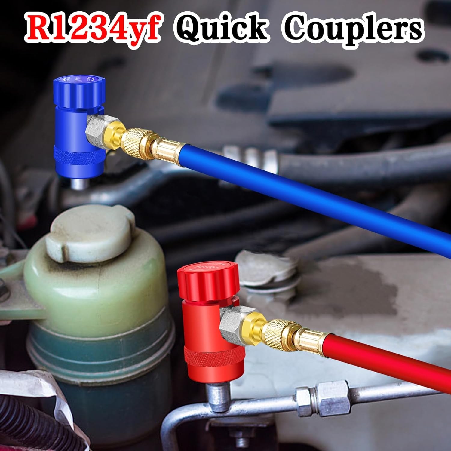 R1234yf Adapter Kit with Quick Couplers and Self-Sealing Can Taps Z40323