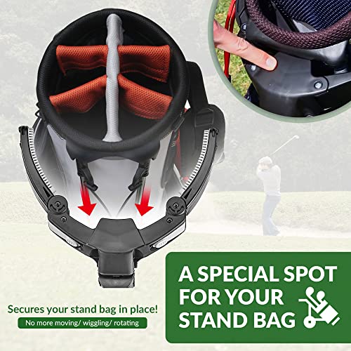 3 Wheel Golf Push Cart Foldable Lightweight with Foot Brake V7776