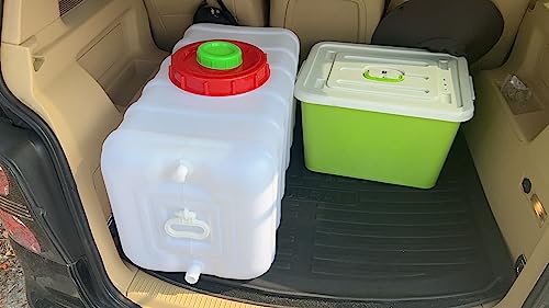 20 Gallon Water Storage Container with Spigot for Camping and Emergency Use B833616