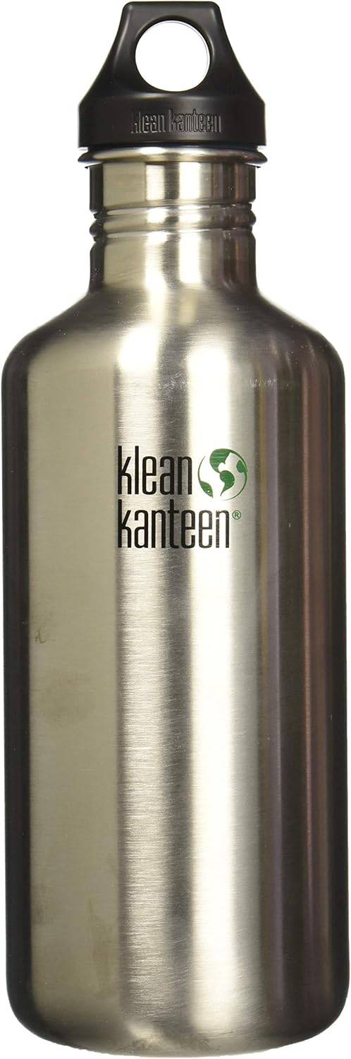 Klean Kanteen 40oz Kanteen Classic (w/Loop Cap) Brushed Stainless