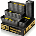 Tool Box Organizer Tray Divider Set, Desk Drawer Organizer, Garage Organization And Storage Toolbox for Rolling Tool Chest Cart Cabinet WorkBench Parts
