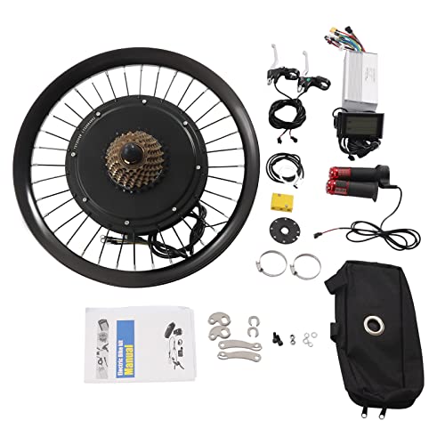 72V 2000W Rear Wheel Motor,560rpm Electric Bike Kit with Mutifunction with a Clear LCD Display, Electric Bicycle Conversion Kit Suit 20-inch Bicycles
