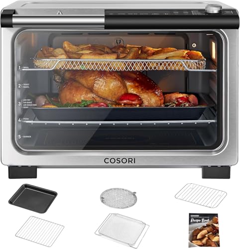 COSORI 13-in-1 26-Quart Ceramic Air Fryer Toaster Oven Combo+ COSORI Splatter Guard, Keep Your Oven Clean from Oil & Smoke