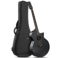 Enya Acoustic Electric Guitar Carbon Fiber X4 PRO AcousticPlus 41” 4/4 Sized Guitar Bundle with Hard Case, Leather Strap, Instrument Cable & USB Type-C Charging Cable(X4 PRO)