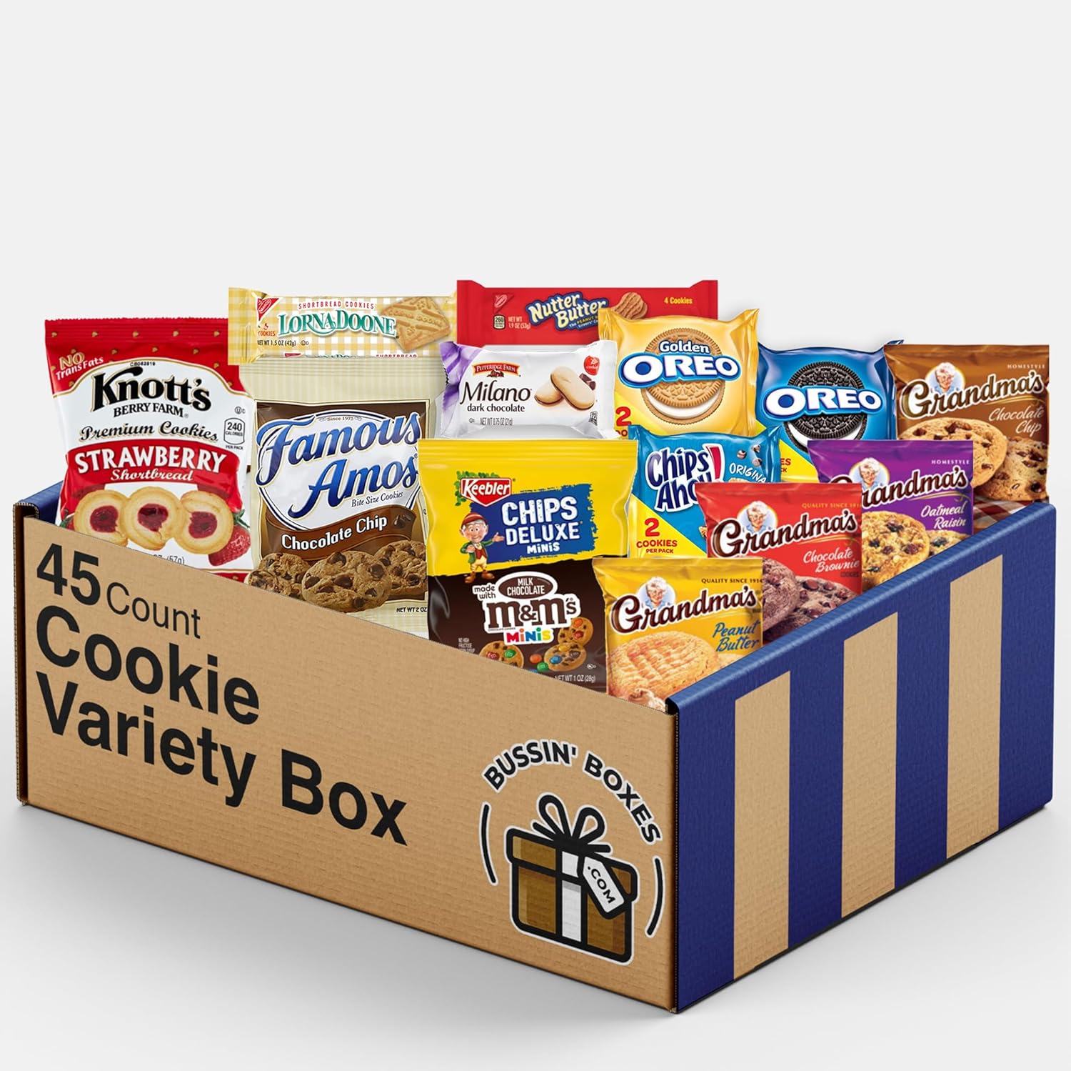 Individually Wrapped Bulk Cookie Variety Pack (45 Count) U671
