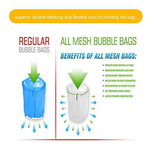 5pcs 1 Gallon Micron Drawstring Extraction Bags P803