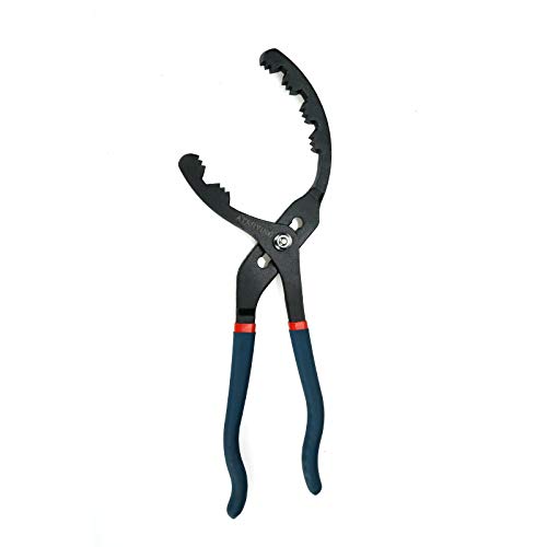 Large Oil Filter Pliers, 16" Adjustable Oil Filter Wrench, Universal Oil Filter Removal Tool No Slipping for Engine Filters, Conduit, Fittings (16 Inch)