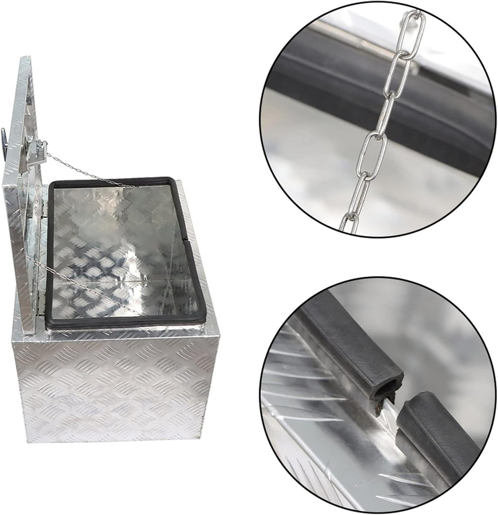 24 Inch Aluminum Pickup Truck Tool Box with Lock Y3335