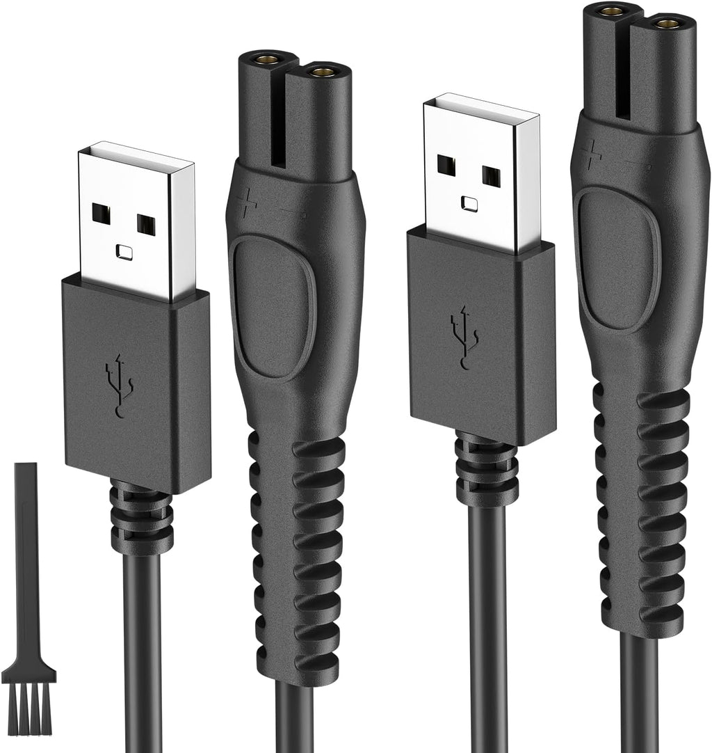 for Philips Norelco Shaver 2400 2600 Charger Cord, for Philips Wet & Dry Series 5400 7200 3600, Oneblade QP2724, QP2834, QP1924 5V USB Charging Cable
