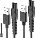 for Philips Norelco Shaver 2400 2600 Charger Cord, for Philips Wet & Dry Series 5400 7200 3600, Oneblade QP2724, QP2834, QP1924 5V USB Charging Cable