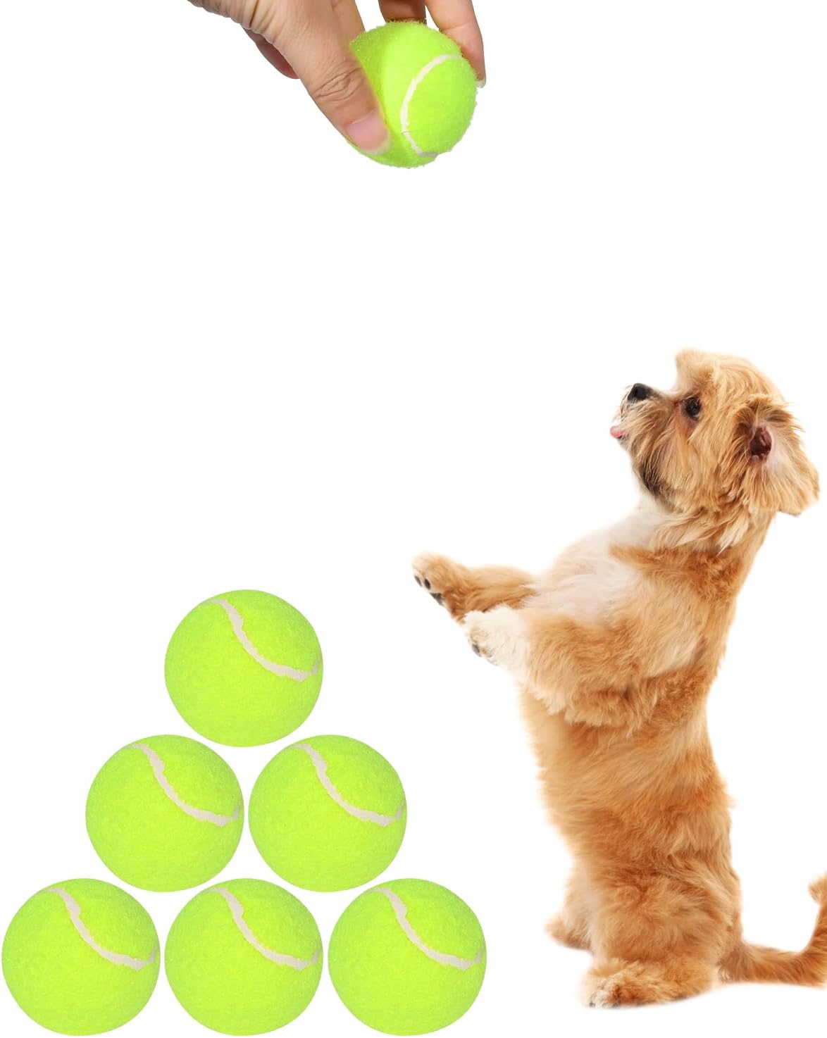 Tennis Balls for Dogs, 2-Inch, for Automatic Ball Launchers, 12 Pack K624634