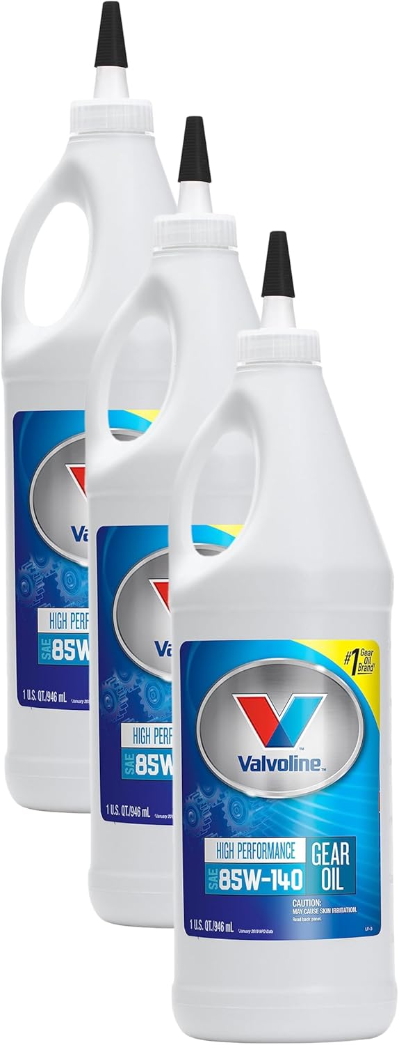 Valvoline High Performance SAE 85W-140 Gear Oil 1 QT (Pack of 3)