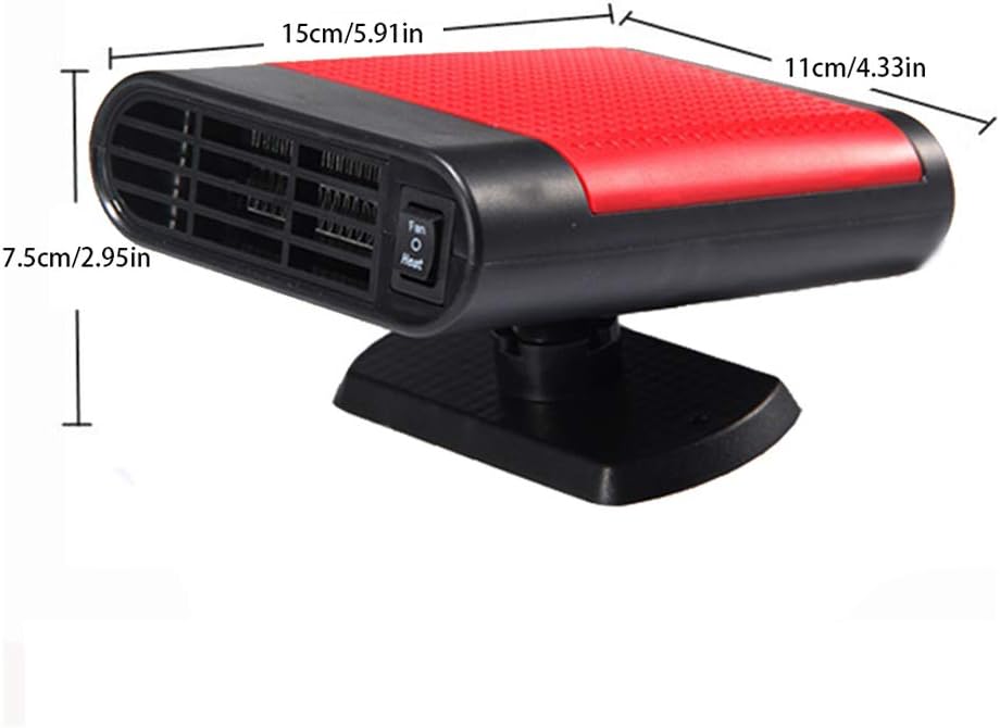 Portable Car Heater, Fast Heating Defrost Defogger, 2-in-1 Vehicle Heat Cooling Fan K87255