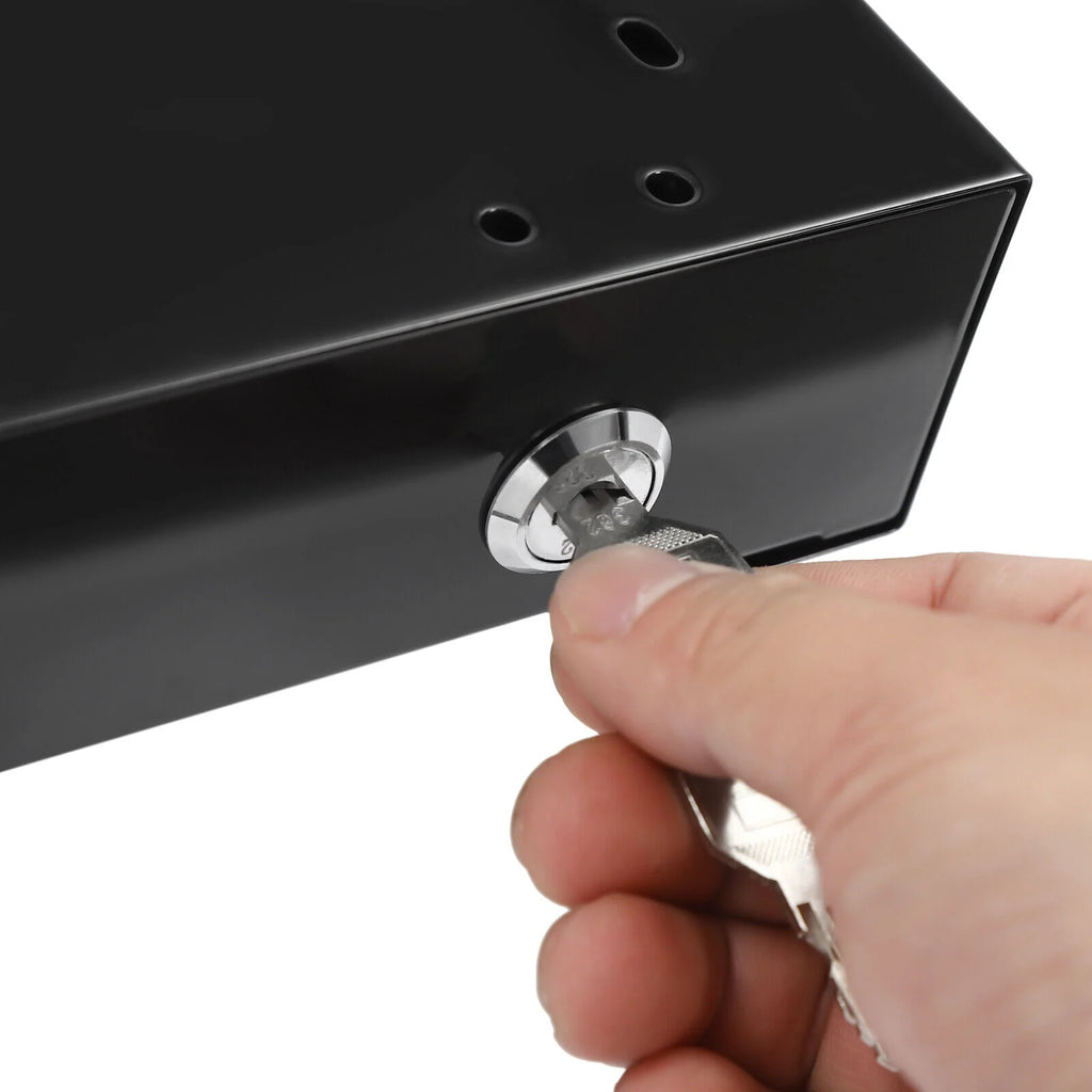 Under Desk Drawer Storage Sliding Tray Black N98670