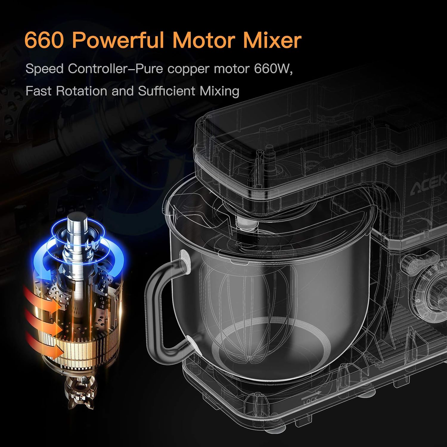 Stand Mixer with Stainless Steel Bowl, 7.5 Qt, 10-Speed W2766