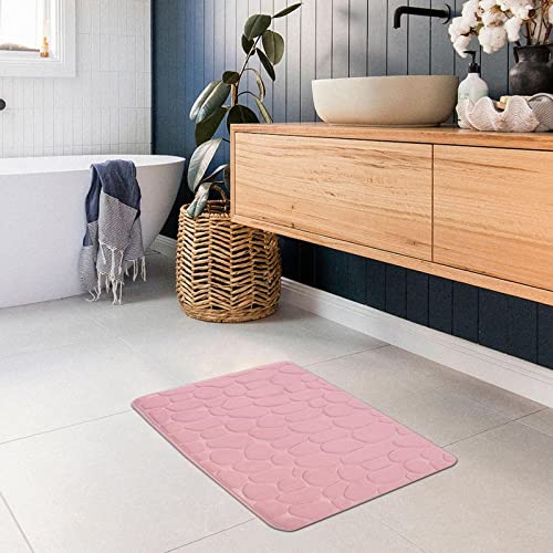 Coral Fleece Doormat 16x24 Cobblestone Texture Indoor Entrance X21292
