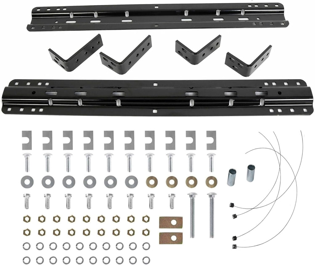 5th Fifth Wheel Mounting Rail Kit Trailer Hitch Mount Steel for Reese 30035 30439 20K