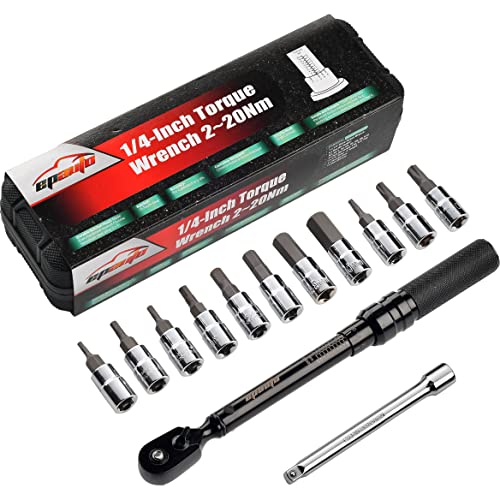 Bike Torque Wrench Set 2-20 Nm with Hex/Torx Bits S283