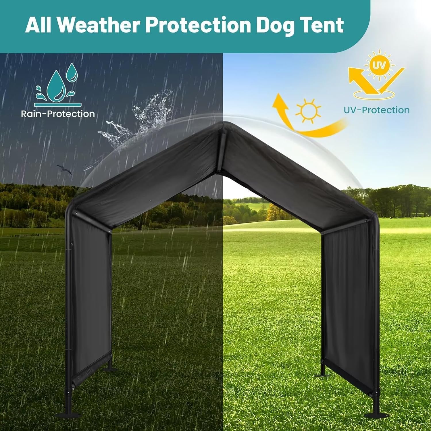 Dog Shade Shelter Waterproof Outdoor Canopy Pet House Z4045