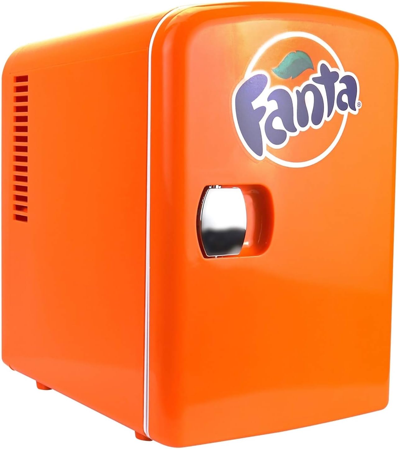 Coca-Cola Fanta FA04 4 Liter/4.2 Quarts 6 Can Portable Mini Cooler/Fridge for Food, Beverages, Orange