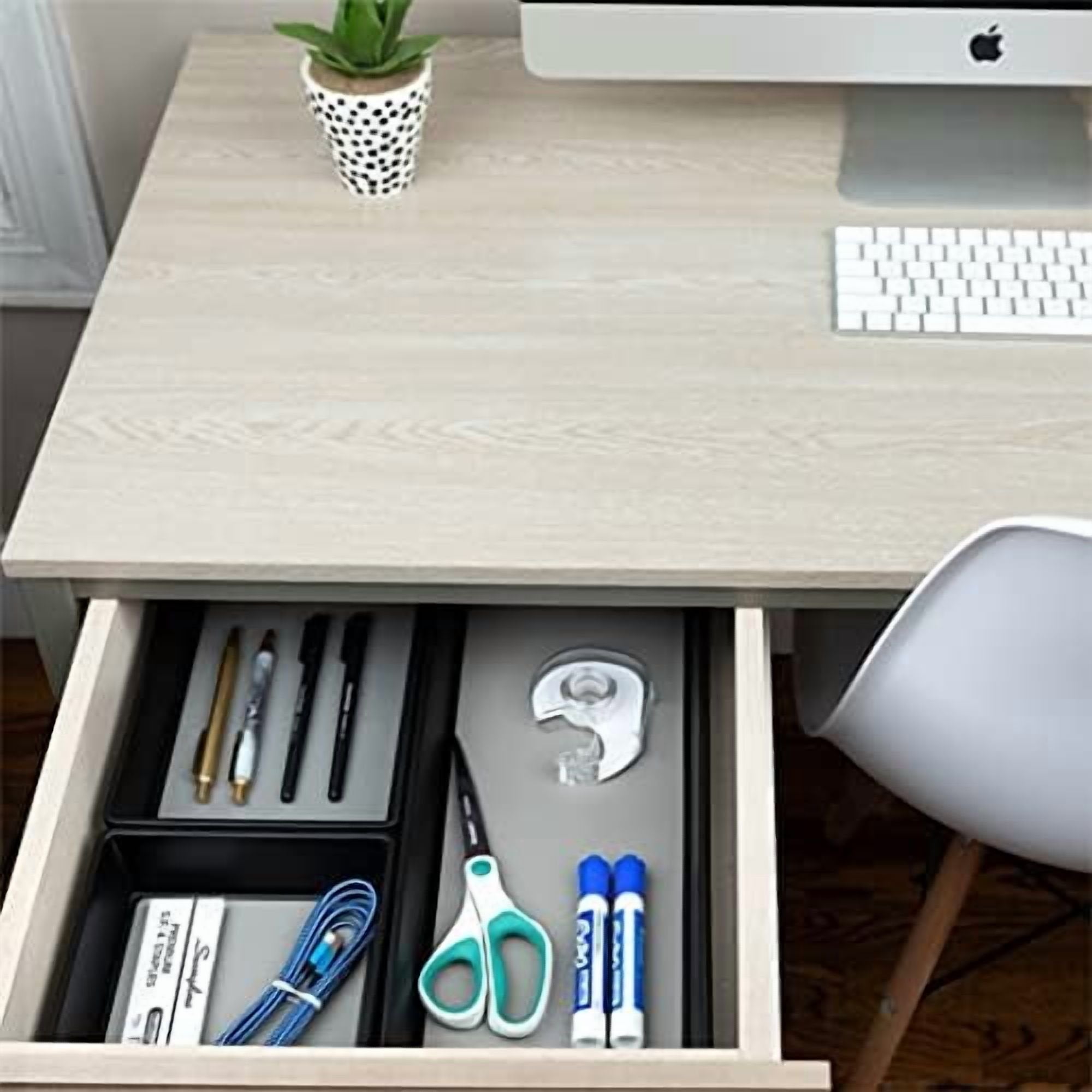 Drawer Organizers 3-Size Storage Tray, 6 Pcs U942