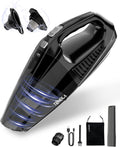 TEMOLA Handheld Vacuum Cordless, Car Vacuum Cleaner with Brushless Motor 12000Pa, Hand Vacuum Cordless Rechargeable with Stainless HEPA Filter, Mini Vacuum Car Accessories for Office and Home Cleaning