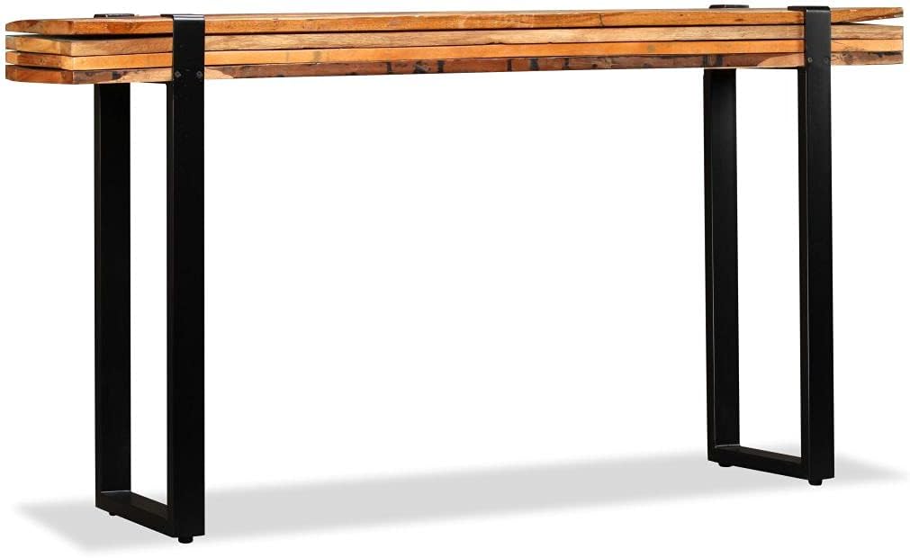 Console Table Length-Adjustable Side Table for Living Room Dining Room Hallway P870