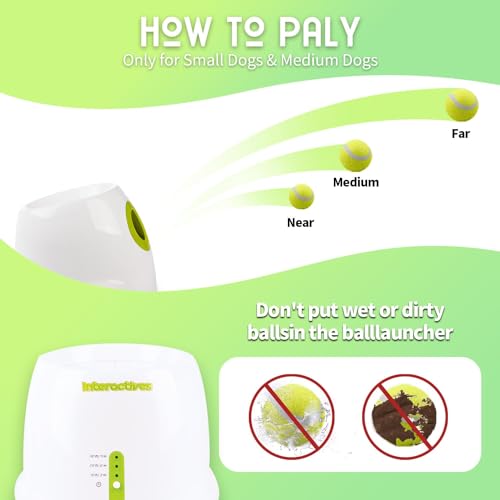 Automatic Ball Launcher for Dogs with 3 Tennis Balls H178976