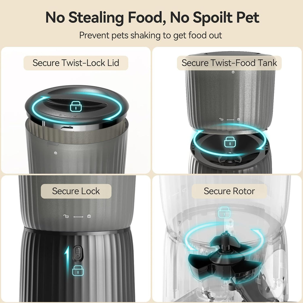 Automatic Cat Feeder, 4L Programmable Pet Food Dispenser Z43718
