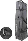 Athletico Ace Wheeled Golf Travel Bag - Heavy Duty Padded Golf Travel Bags with Wheels - Soft-Sided Golf Club Travel Cover Protects Clubs - Waterproof Golf Bag Travel Case - Universal Size