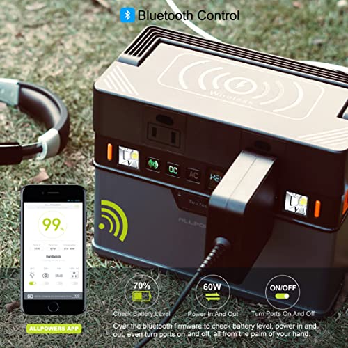 Portable Power Station 300W, 288Wh Backup Battery with Pure Sine Wave for Camping Travel RV I453038
