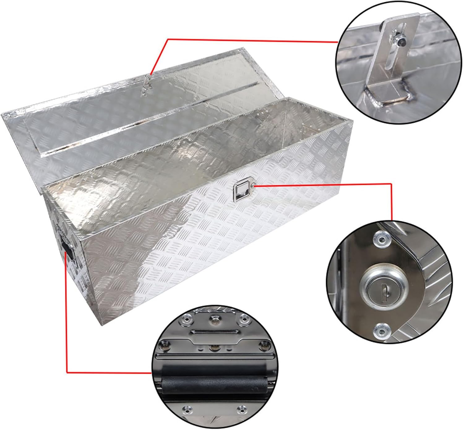49 Inch Aluminum Truck Tool Box with Lock H358633