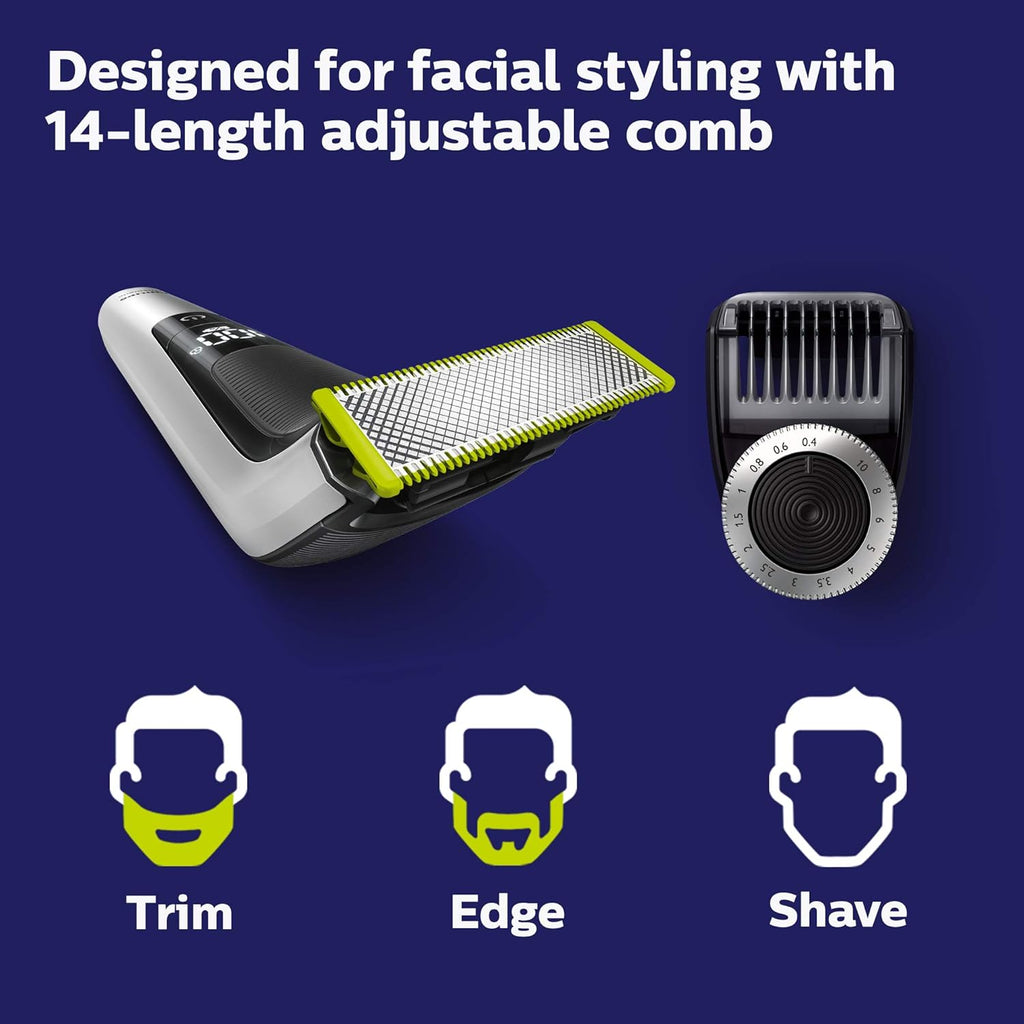 Hybrid Electric Trimmer and Shaver, Black/Silver K5783