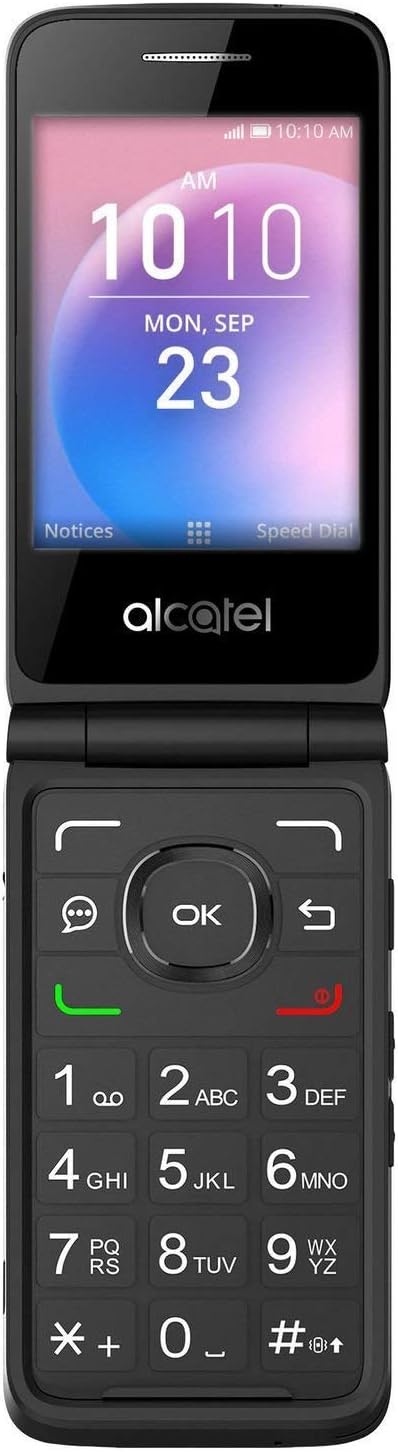Flip Phone 4G LTE Unlocked Big Buttons Easy to Use - Black X741757