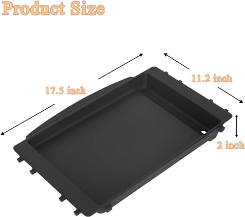 28 Inch Griddle Replacement Top with Rear Grease System D300280