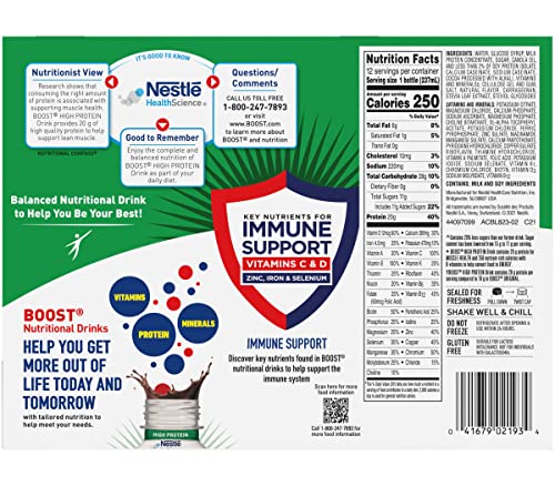High Protein Nutritional Drink, Rich Chocolate, 8 FL OZ, 12 Count Y512041