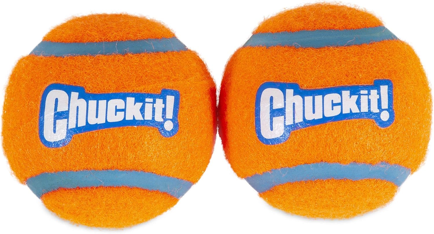 Dog Tennis Ball Toy, Medium 2.5 Inch, Pack of 2 F19116