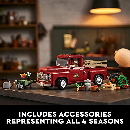 Vintage Pickup Truck Building Set for Adults M15676