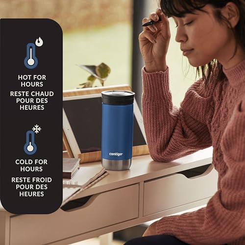 Stainless Steel Travel Tumbler, Vacuum-Insulated, 16 oz N728008